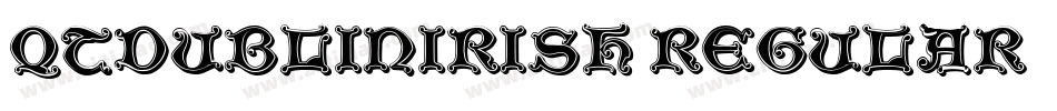 QTDublinIrish Regular字体转换